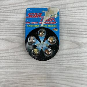 Star Trek The Next Gen Collectible Action Marbles Picard Data Troi Riker Geordi